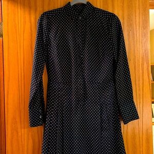 Banana Republic long sleeve navy dress